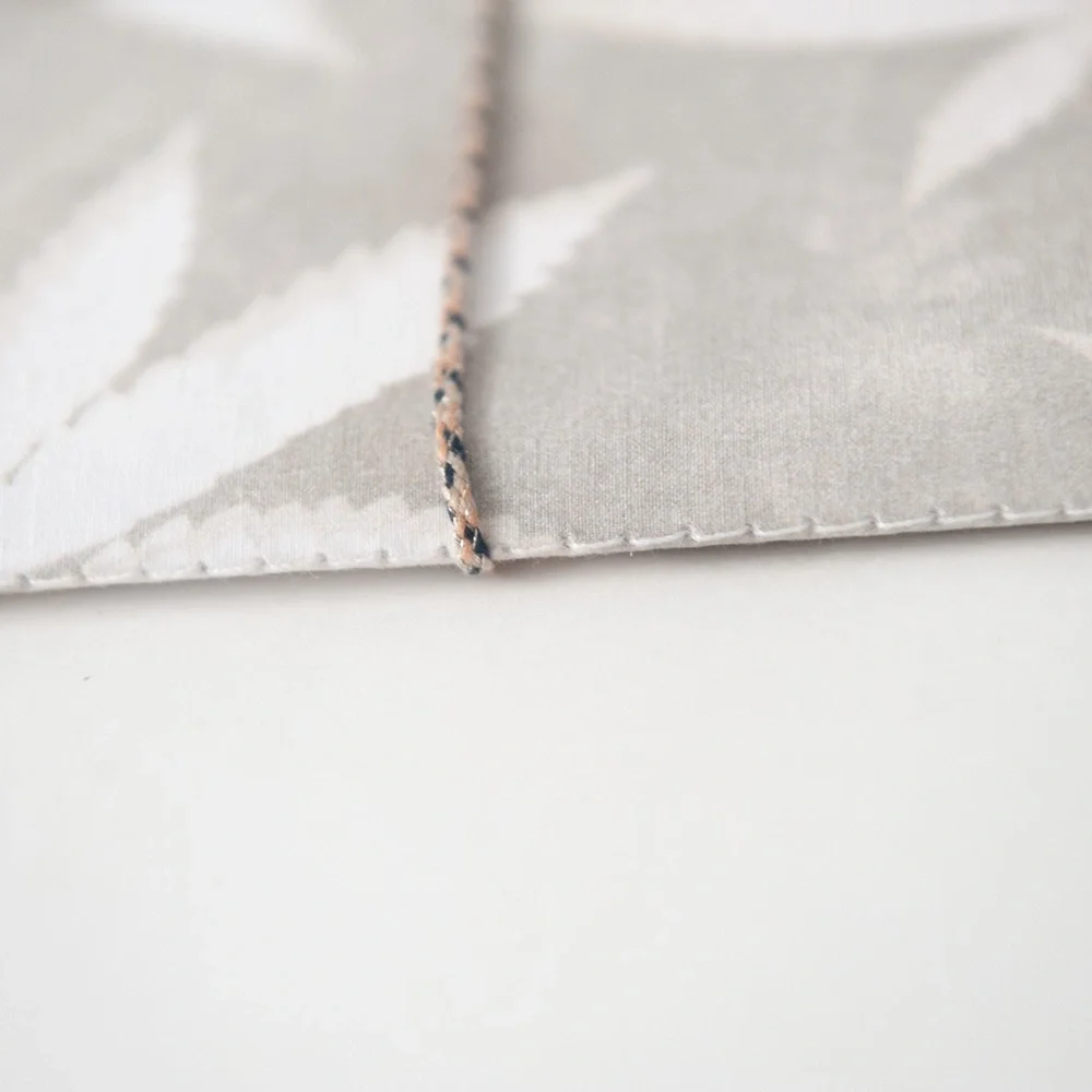 Print Fresh Leaf Print Cotton Bound Lined Journal